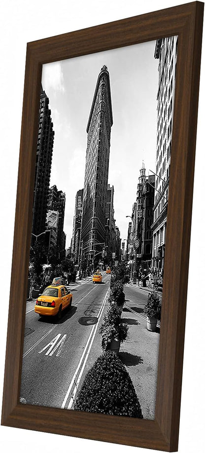 Americanflat 12x18 Poster Frame with Shatter-Resistant Glass - Signature Collection - Gallery-Style Frames Made of Engineered Wood - Photo Frame for Wall Display - Black - Colors C