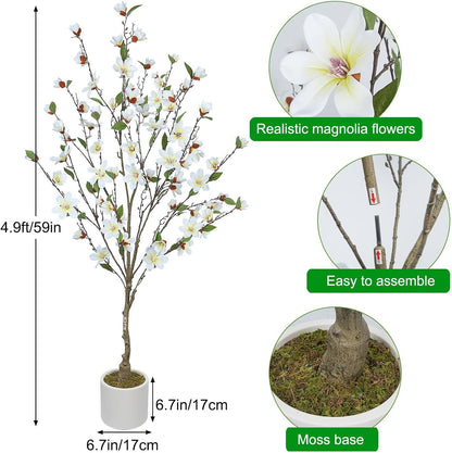 Faux Olive Tree 6ft Tall Faux Trees Fake Plant with 2100 Leaves & 80 Realistic Potted Silk Artificial Olive Tree for Home Porch Garden Living Room Office Decor