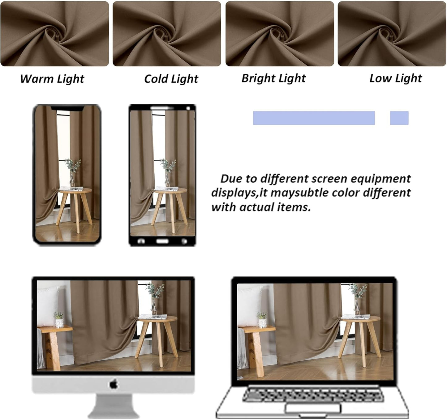 Simplebrand Ava Sage Green Blackout Curtains for Bedroom 63 Inch Length 2 Panels Set, Solid Thermal Insulated Energy Saving Rod Pocket Window Treatment Curtains Blackout Drapes, W40 x L63 Inch, Sage - Colors B