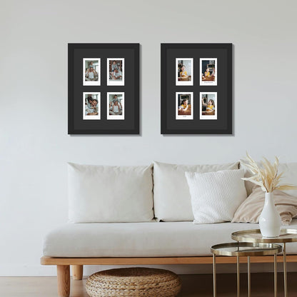 DUENPY 14x26 Collage Picture Frame 4x6 Collage Picture Frame Displays Twelve 4x6 inch Photos Available Horizontal Wall Mounting Display and Vertical Black - Colors A