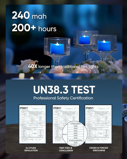 Homemory 24Pcs Flickering Flameless Candle Battery Operated, 200+Hours Fake Electric LED Tea Lights for Votive, Centerpiece Table Decorations, Wedding, Aniversary, Halloween, Christmas