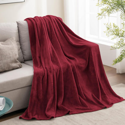 BEDELITE Fleece Blanket Black Throw Blankets for Couch & Bed, Luxury Plush Cozy Fuzzy Blanket 50x60 inches, Super Soft Warm Lightweight Throw Blanket for Travel Camping - Colors B
