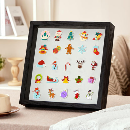 8x10 Deep Shadow Box Picture Frame Display Case with Linen Back and Stand,Real Glass Black Shadow Memory Box Frame 8x10 for Flower Baby Pet Wedding Photo Art Craft Memorial Wall Decor Gift