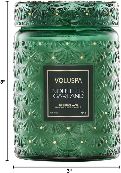 Voluspa Baltic Amber Candle, 18 oz, Coconut Wax Blend, Scented Candles for Home, 100 Hour Burn Time, Candle Jar