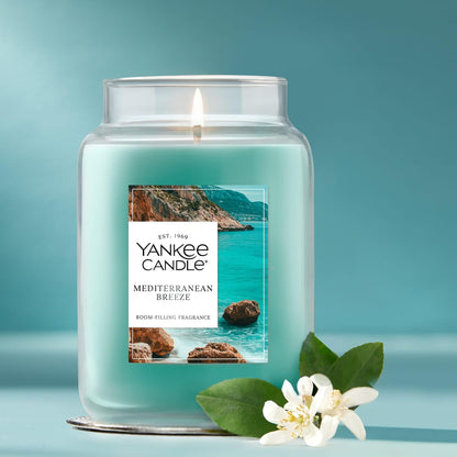 Yankee Candle Ocean Air Scented Candle, 22oz Large Jar with up to 150 Hour Burn Time, Giftable