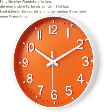 HZDHCLH Wall Clocks Battery Operated,12 inch Silent Non Ticking Modern Wall Clock for Living Room Bedroom Kitchen Office Classroom Decor (Olive Green and Gold)