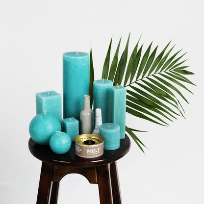 Melt Candle Pillar Candles, 3 Pack - Unscented Candles for Home, Church, Weddings, & More - 3" x 4", Ivory