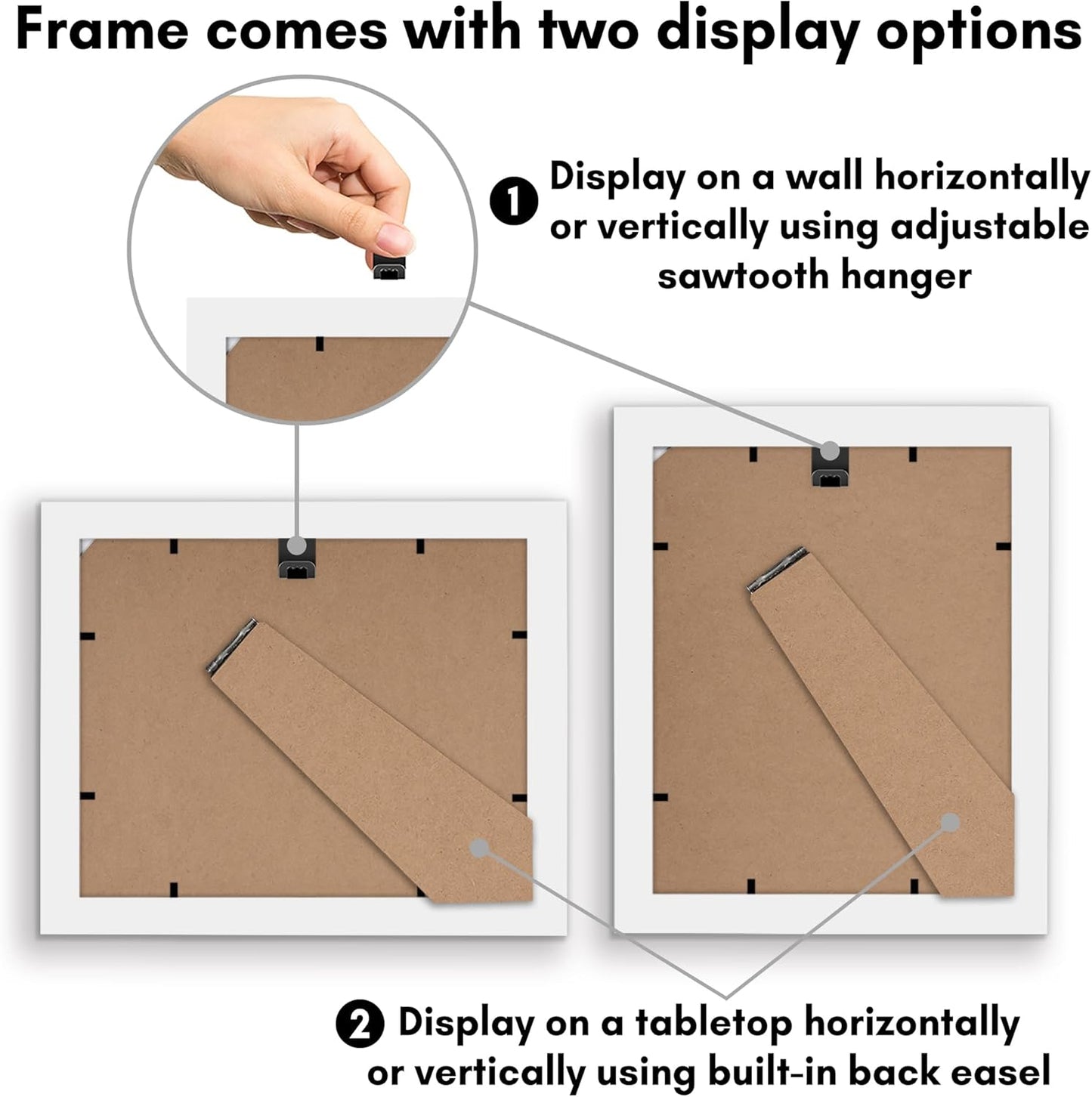 Americanflat 12x18 Poster Frame with Shatter-Resistant Glass - Signature Collection - Gallery-Style Frames Made of Engineered Wood - Photo Frame for Wall Display - Black - Colors B