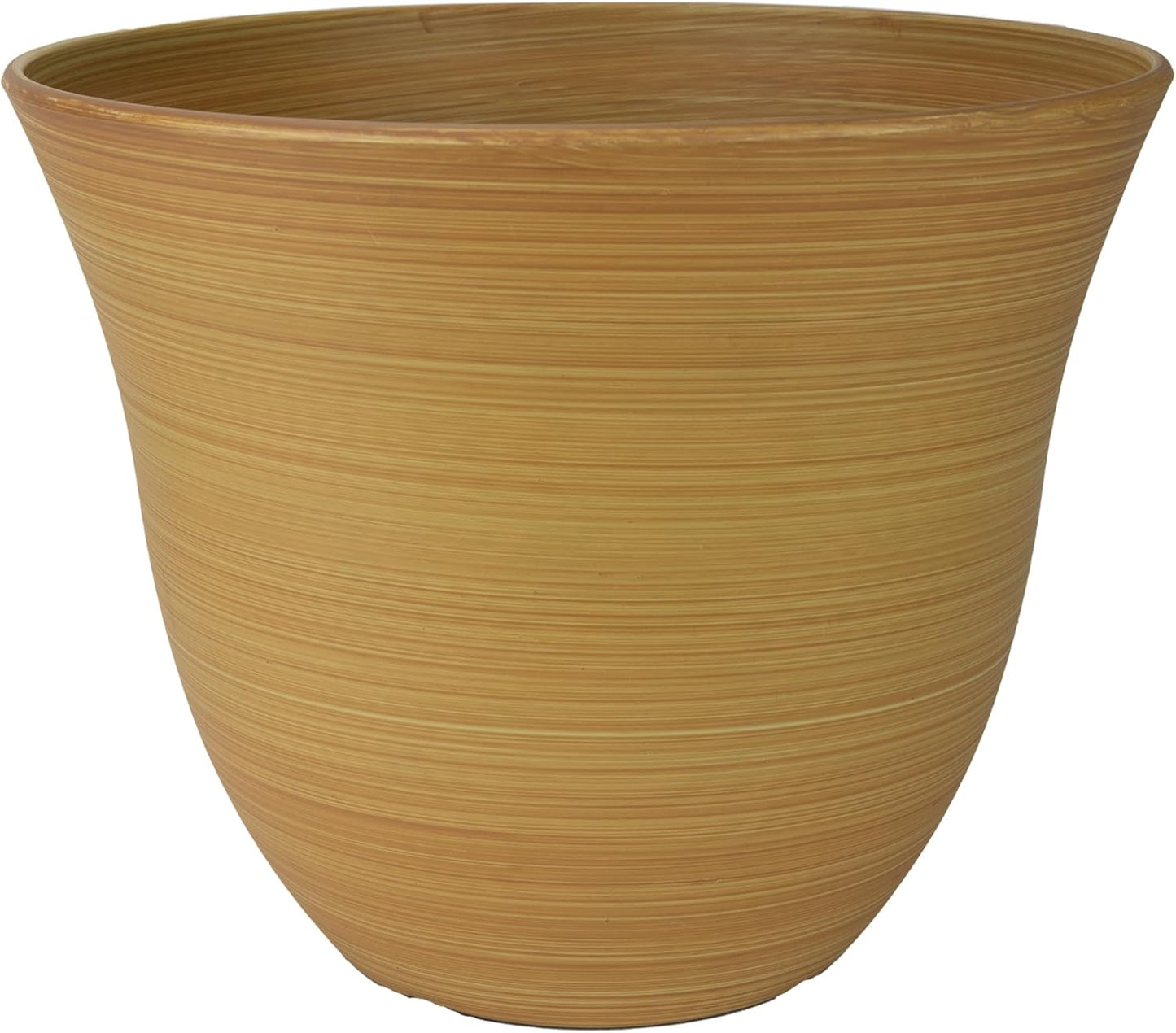 Classic Home and Garden Honeysuckle Resin Planters - Lightweight Indoor & Outdoor Plant Pots - UV-Resistant Plastic Flower Pots - Pot Planters for Flowers & Herbs (15" Distressed Copper)