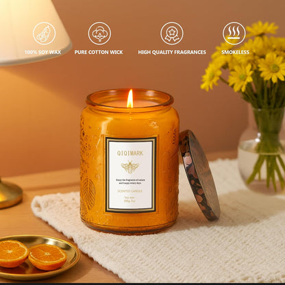 Mother’s Day Candles Gift Set for Mom, Natural Soy Wax Scented Jar Candles 6-Pack, Aromatherapy Candles for Home, 42oz 300 Hours Long Lasting, Gifts for Women