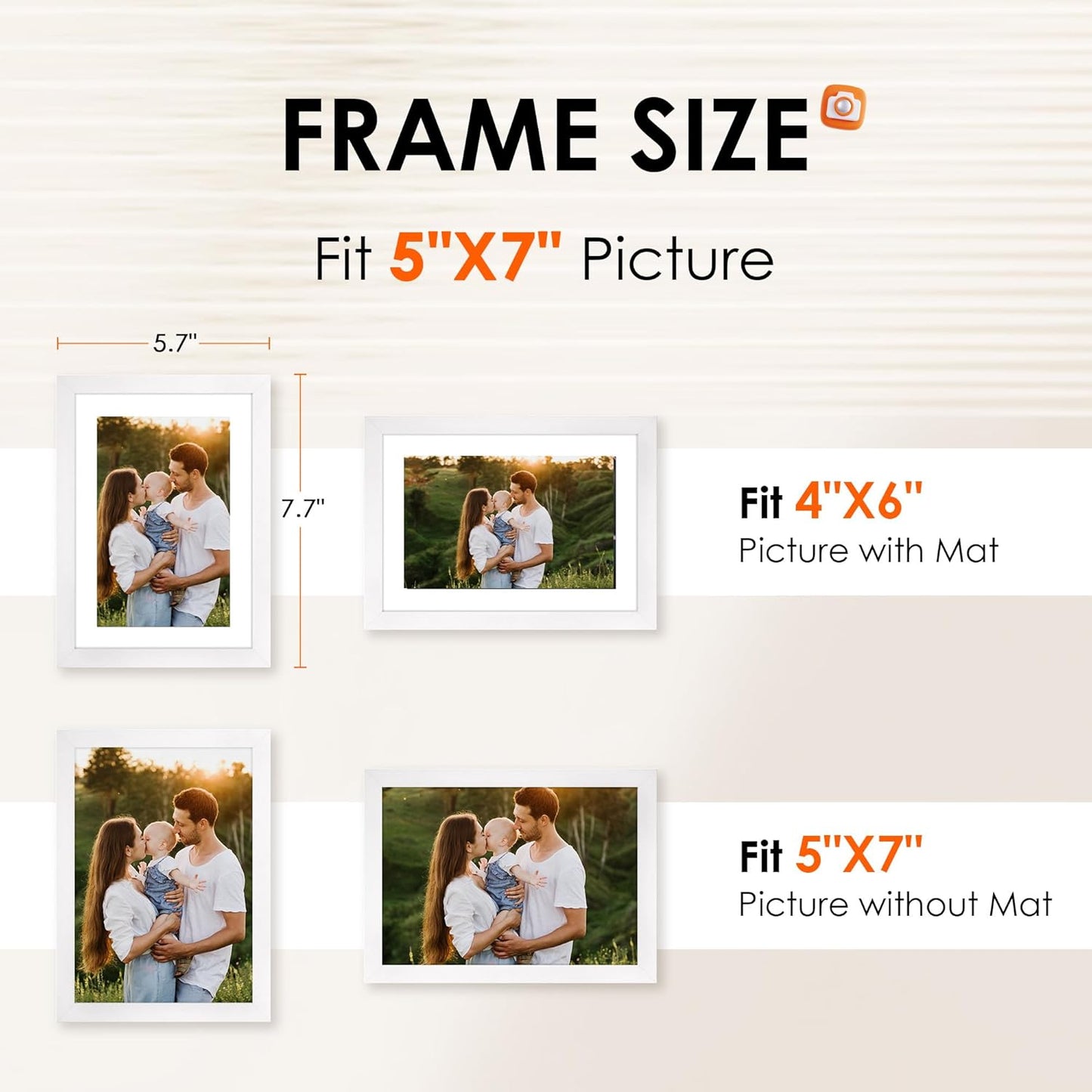 FIXSMITH 10 Pack Picture Frames Collage Wall Decor for Mounting or Tabletop Display, Gallery Wall Frame Set with Two 8x10 Black Frames, Four 5x7 Frames and Four 4x6 Frames, Multi-Pack Photo Frame Set