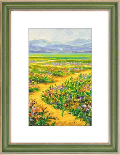 Golden State Art, 11x14 Photo Frame with Mat for Pictures 8x10 and Real Glass (Dark Gold Brown & Bronze Pewter Panel with White Color Mat, 1.25 Inch Frame Border)