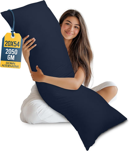 Utopia Bedding Full Body Pillow for Adults (White, 20 x 54 Inch), Long Pillow Insert for Sleeping, Ideal for Side Sleepers