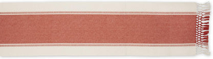DII Dobby Stripe Woven Table Runner, 13x72-inch, French Blue