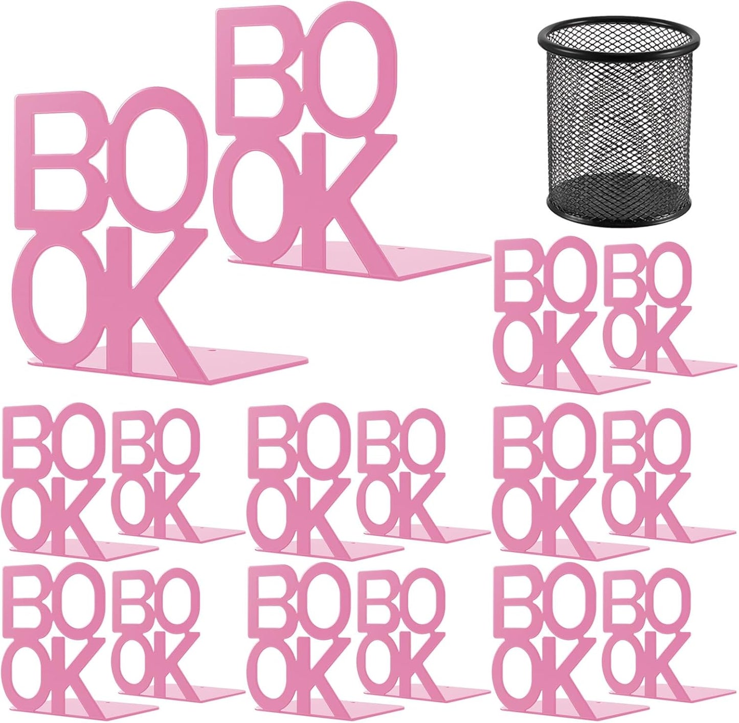 Book Ends,BookEnds Supports for Bookrack Desk,Bookend are Used for Books, Unique Appearance Design,Heavy Duty