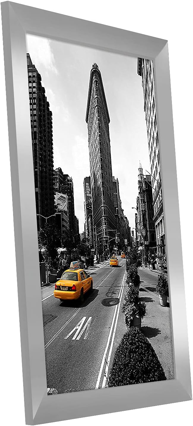 Americanflat 12x18 Poster Frame with Shatter-Resistant Glass - Signature Collection - Gallery-Style Frames Made of Engineered Wood - Photo Frame for Wall Display - Black - Colors C