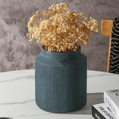 Rustic Vases for Home Decor. Ceramic Vase for Dining Table Decor. Terracotta Decorative Vase 6.1IN. ZSHLXM
