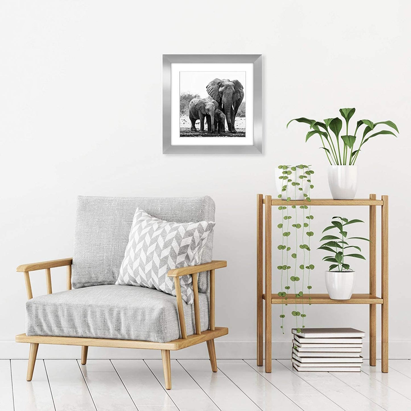 Americanflat 8x10 Picture Frame with Shatter-Resistant Glass - Use as 5x7 Frame with Mat or Display 8x10 Photo Without Mat - Signature Collection - Picture Frames for Tabletop and Wall Display - Black