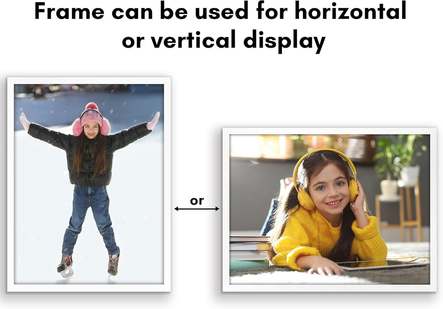 Americanflat 24x36 Poster Frame with Polished Plexiglass - Streamline Collection - Thin Border Picture Frame for Wall Display - Hanging Hardware Included - Black - Colors D