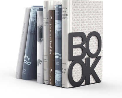 Book Ends,BookEnds Supports for Bookrack Desk,Bookend are Used for Books, Unique Appearance Design,Heavy Duty