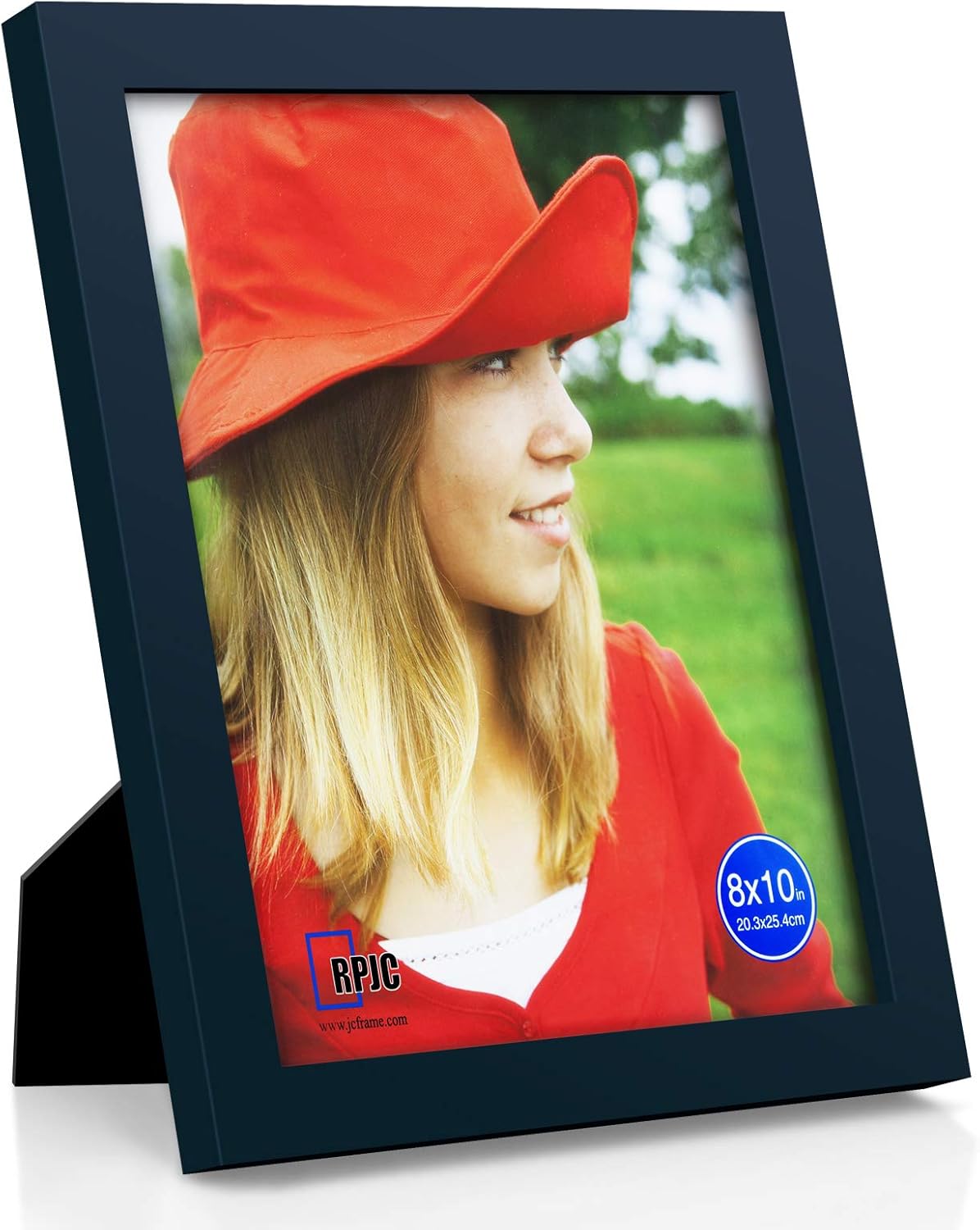 RPJC 5x7 Picture Frames Made of Solid Wood High Definition Glass for Table Top Display and Wall Mounting Photo Frame Black