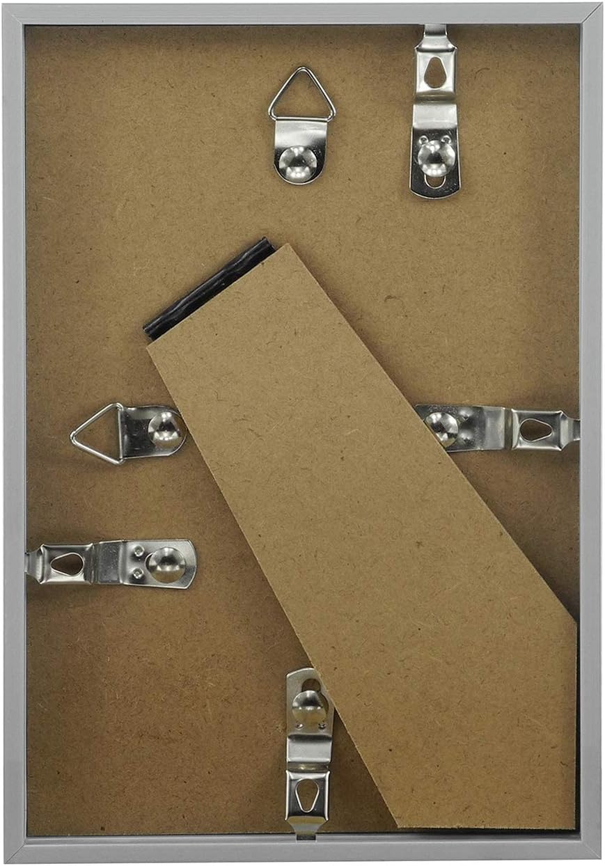 Americanflat 24x36 Poster Frame with Polished Plexiglass - Streamline Collection - Thin Border Picture Frame for Wall Display - Hanging Hardware Included - Black - Colors A