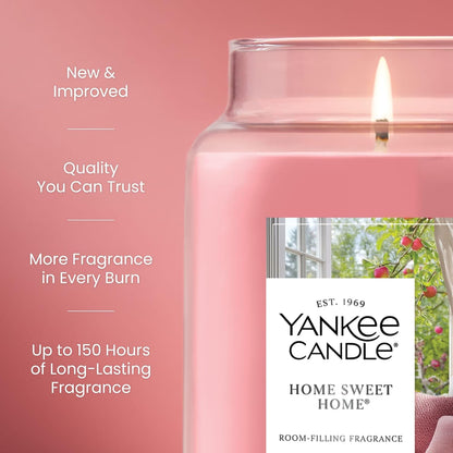 Yankee Candle Sugared Cinnamon Apple, Scented Candle, 22oz Large Jar with up to 150 Hour Burn Time, Giftable