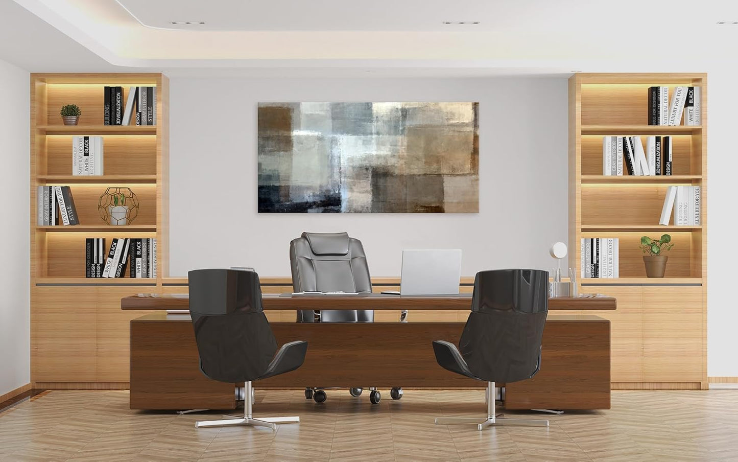 Baisuart S02250 Canvas Prints Wall Art Beach Sunset Ocean Waves Nature Pictures Stretched Canvas Wooden Framed for living Room Bedroom and Office