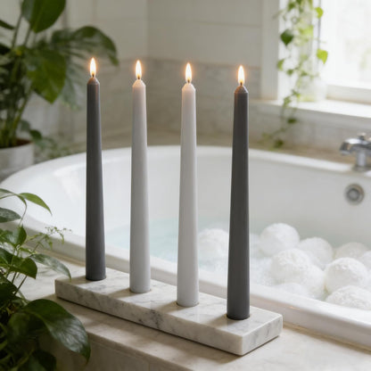 12-Pack Earth Tone Taper Candles, 10 Inch Unscented Dripless Candlesticks, Long-Lasting Burn Time of 7-8 Hours, Perfect for Fall Harvest Halloween Thanksgiving Dinners Parties and Home Décor