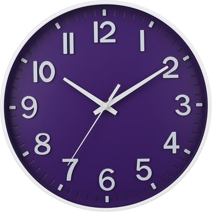HZDHCLH Wall Clocks Battery Operated,12 inch Silent Non Ticking Modern Wall Clock for Living Room Bedroom Kitchen Office Classroom Decor (Olive Green and Gold)