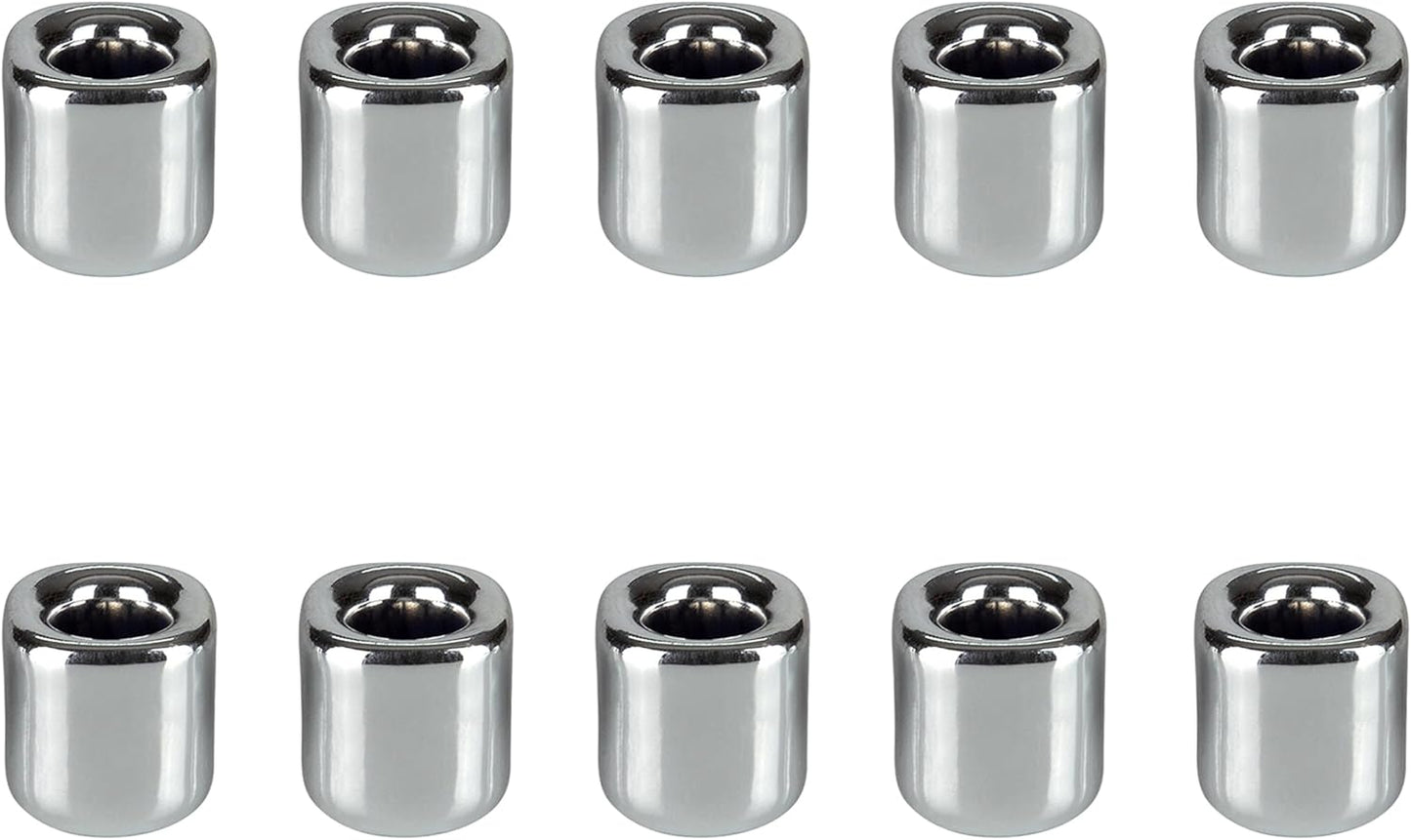 Mega Candles 5 pcs Black 1/2 Inch Diameter Ceramic Chime Ritual Spell Candle Holders, Great for Casting Chimes, Meditation, Rituals, Spells, Vigil, Witchcraft, Wiccan Supplies