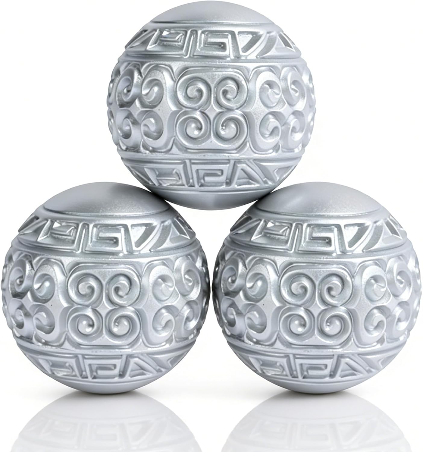 3 Pack Gold Decorative Ball for Centerpiece Bowls, 3 inch Orbs Spheres for Home Living Room Coffee Table Centerpieces Shelf Decoration