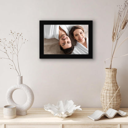 Americanflat 12x18 Poster Frame with Shatter-Resistant Glass - Signature Collection - Gallery-Style Frames Made of Engineered Wood - Photo Frame for Wall Display - Black - Colors B