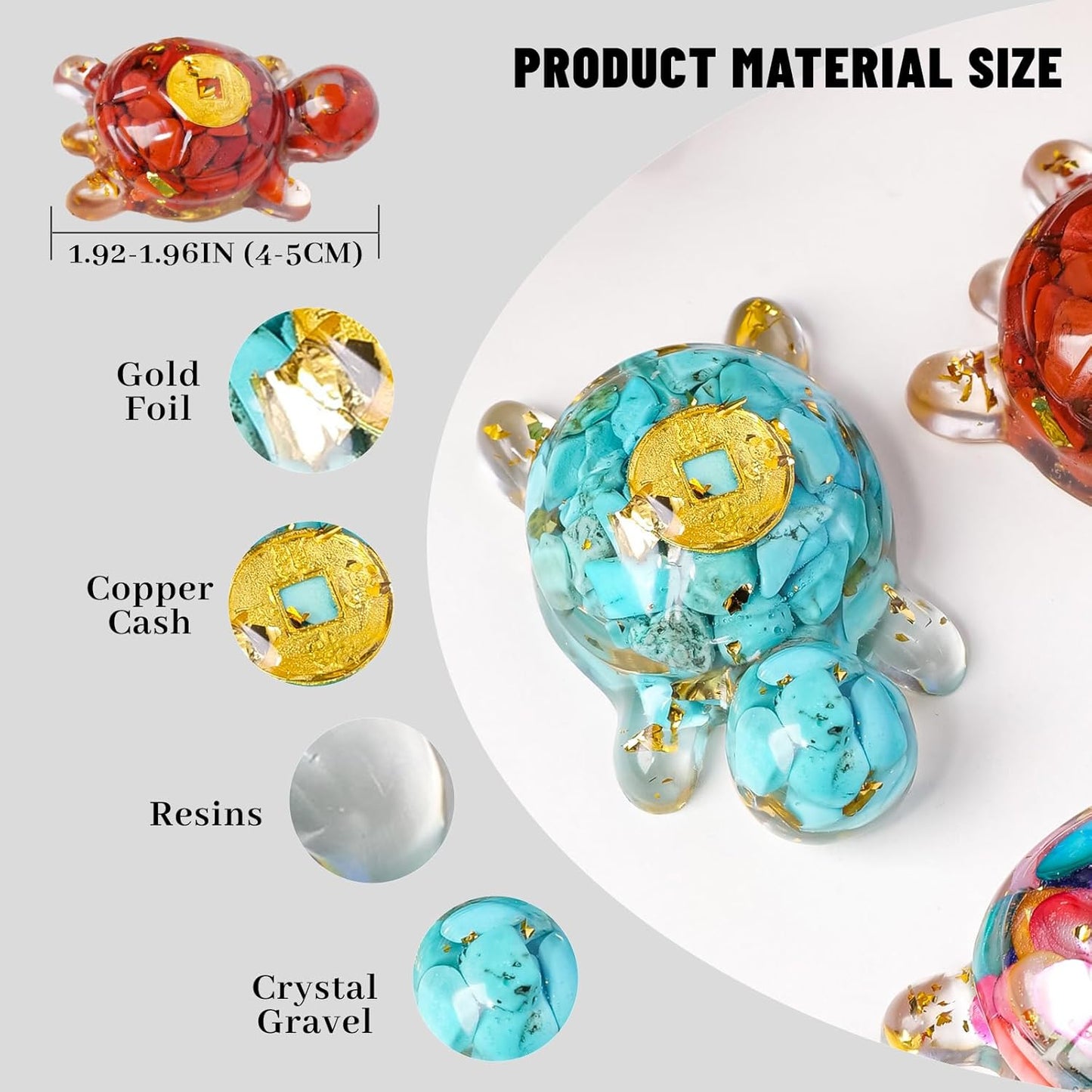 10PCS Crystal Bird Figurines Resin Animal Statues Decorative Gravel Birds Decor Animal Figurines for Home Decor Unique Bird for Teens