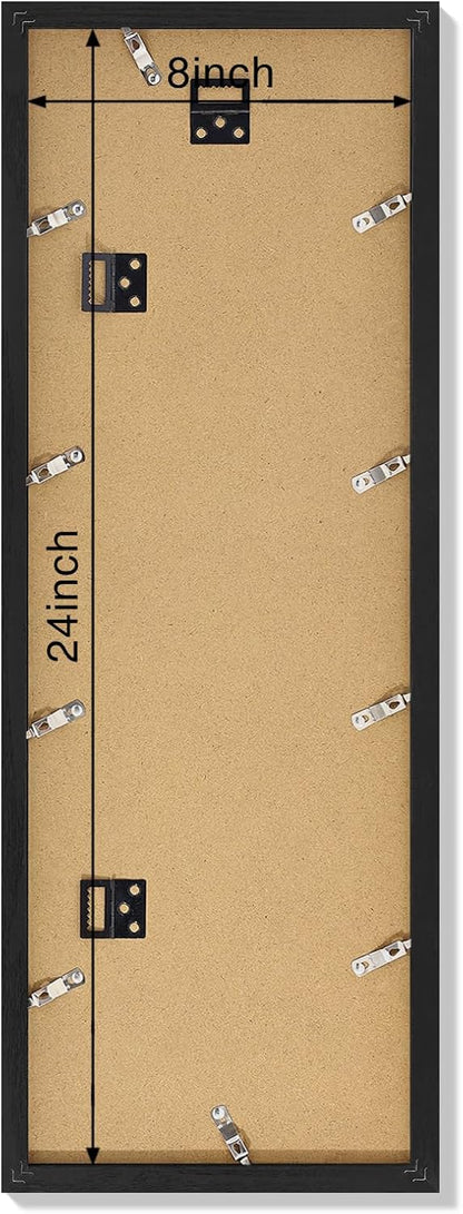 Vittanly 11x14 Collage Picture Frame, Displays 5Pcs 4x6 Pictures with Mat or 1Pcs 11x14 without Mat for Wall Mounting, Picture Frames Collage Wall Decor in Black, 1 Pack