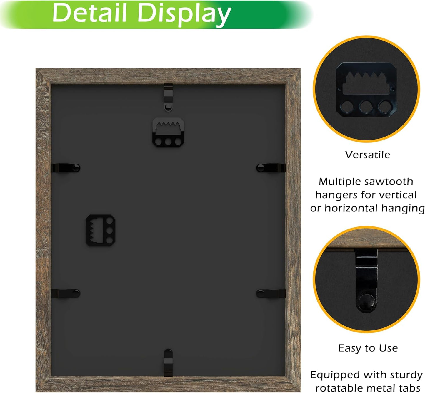 FrameWorks 11” x 14” Dark Oak Wooden Shadow Box Frame – Display Case with Soft Felt Back, Memory Box with Tempered Glass, Display Box with Elegant White Ball Push Pins, Wooden Flower Box