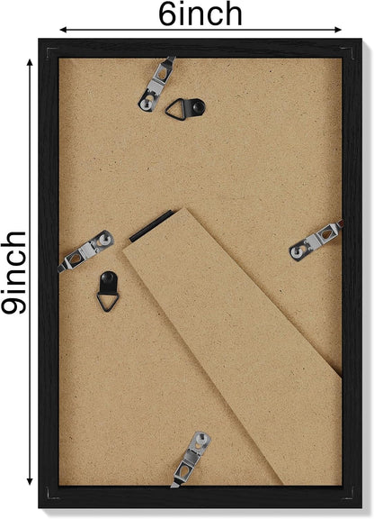 Vittanly 11x14 Picture Frame, Display Pictures 8x10 with Mat or 11x14 without Mat, Photo Frame for Wall Mounting, Black, 1 Pack - Colors A