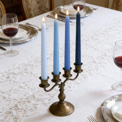 12-Pack Earth Tone Taper Candles, 10 Inch Unscented Dripless Candlesticks, Long-Lasting Burn Time of 7-8 Hours, Perfect for Fall Harvest Halloween Thanksgiving Dinners Parties and Home Décor