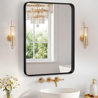 NEWBULIG Gold Round Wall Mirror 36 Inch, Bathroom Mirrors for Over Sink, Wall Decor for Bathroom, Entryway, Bedroom, Vanity