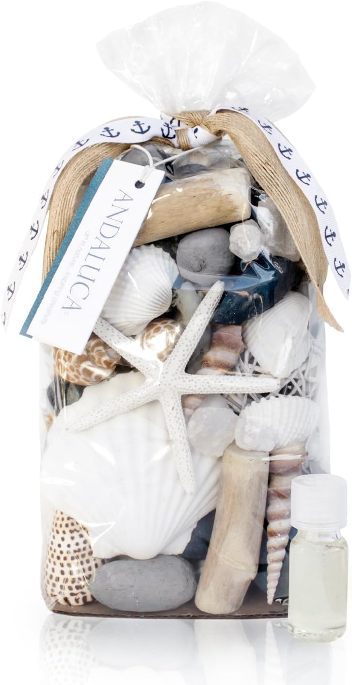 ANDALUCA Secrets of Spring Scented Potpourri | Made in California | Large 20 oz Bag + Fragrance Vial | Notes of Citron, Jasmine and Soft Woods | Floral Spring Home Fragrance