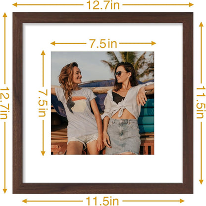 Vittanly 11x14 Picture Frame, Display Pictures 8x10 with Mat or 11x14 without Mat, Photo Frame for Wall Mounting, Black, 1 Pack - Colors B