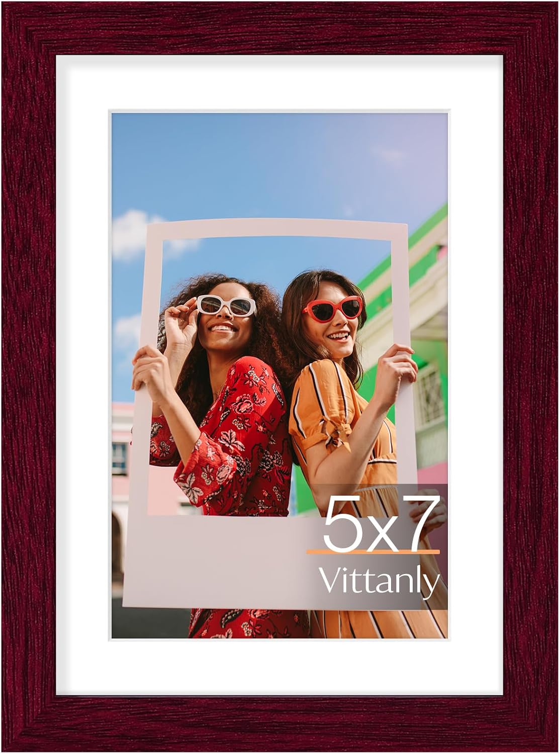 Vittanly 11x14 Picture Frame, Display Pictures 8x10 with Mat or 11x14 without Mat, Photo Frame for Wall Mounting, Black, 1 Pack - Colors B