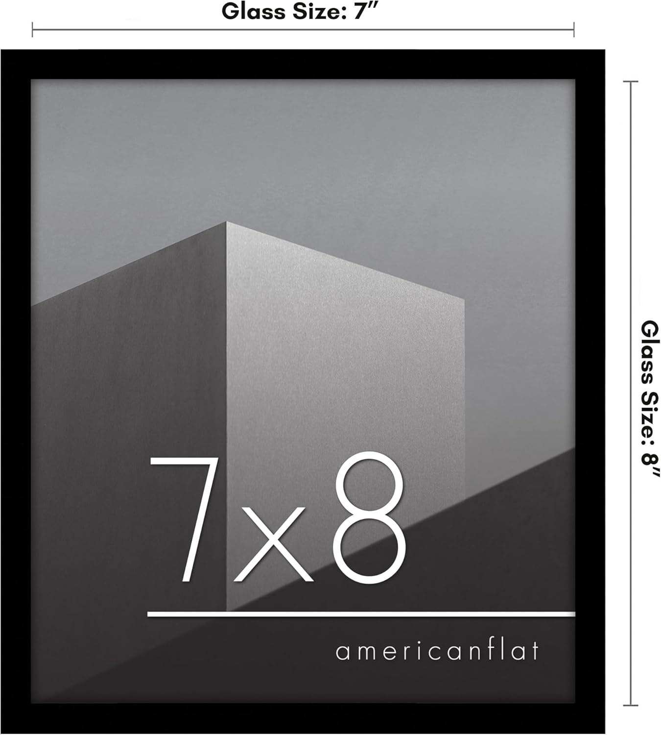 Americanflat 24x36 Poster Frame with Polished Plexiglass - Streamline Collection - Thin Border Picture Frame for Wall Display - Hanging Hardware Included - Black - Colors C