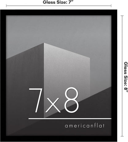 Americanflat 24x36 Poster Frame with Polished Plexiglass - Streamline Collection - Thin Border Picture Frame for Wall Display - Hanging Hardware Included - Black - Colors C