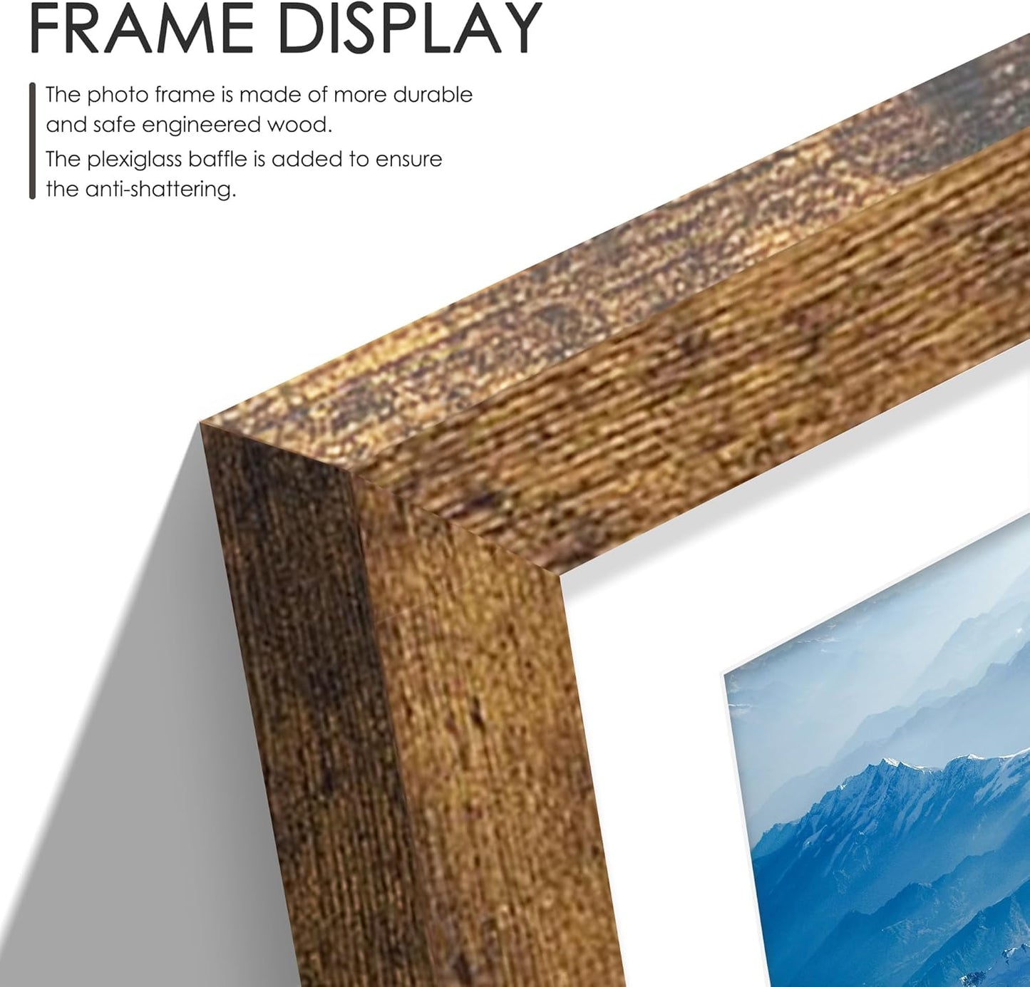 DUENPY 14x26 Collage Picture Frame 4x6 Collage Picture Frame Displays Twelve 4x6 inch Photos Available Horizontal Wall Mounting Display and Vertical Black - Colors B