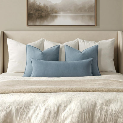 MIULEE Decorative Long Lumbar Throw Pillow Cover for Bed 14x36 Natural Beige Boho Farmhouse Neutral Couch Pillowcase Pack of 1 Accent Modern Sofa Cushion Livingroom Home Decor (Covers Only)