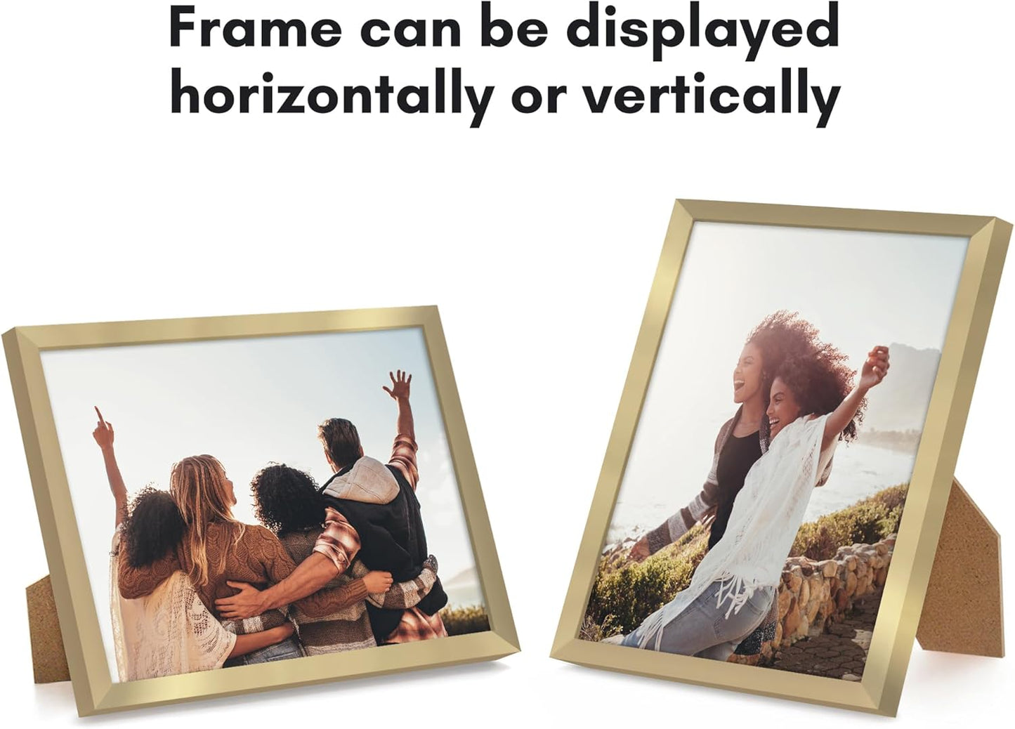 Americanflat 24x36 Poster Frame with Polished Plexiglass - Streamline Collection - Thin Border Picture Frame for Wall Display - Hanging Hardware Included - Black - Colors B
