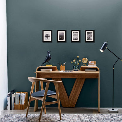 Egofine 12x16 Picture Frame Black, Covered by Plexiglass Made of Solid Wood, Display Pictures 9x12 and 11x14 with Mat or 12x16 Without Mat, for Wall Mounting Photo Frame - Colors B