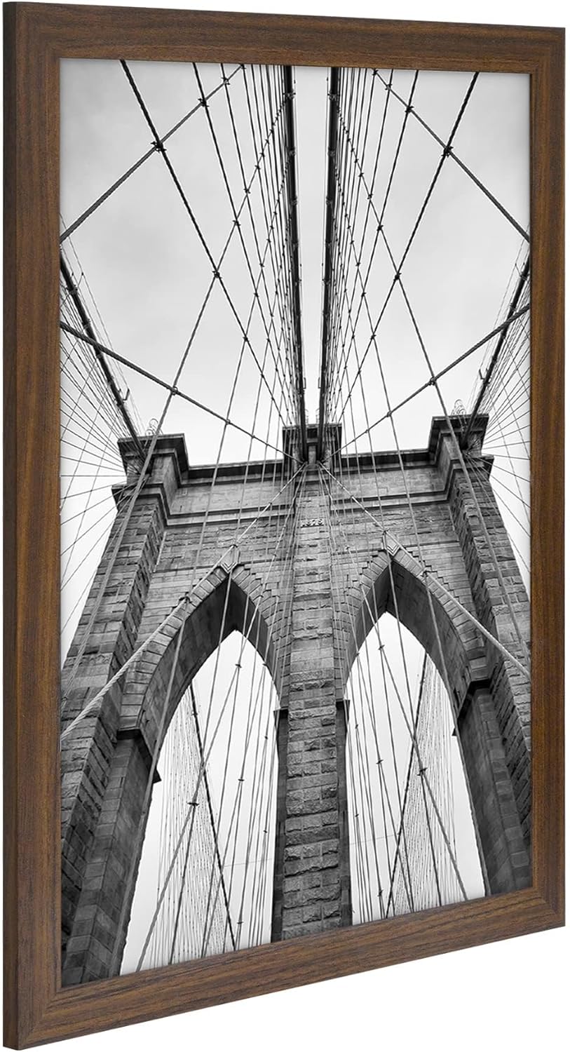 Americanflat 16x20 Picture Frame with Polished Plexiglass - Black Picture Frame - Wide Photo Frames Made of Engineered Wood for Vertical or Horizontal Wall Display - Epic Collection - Black - Colors C