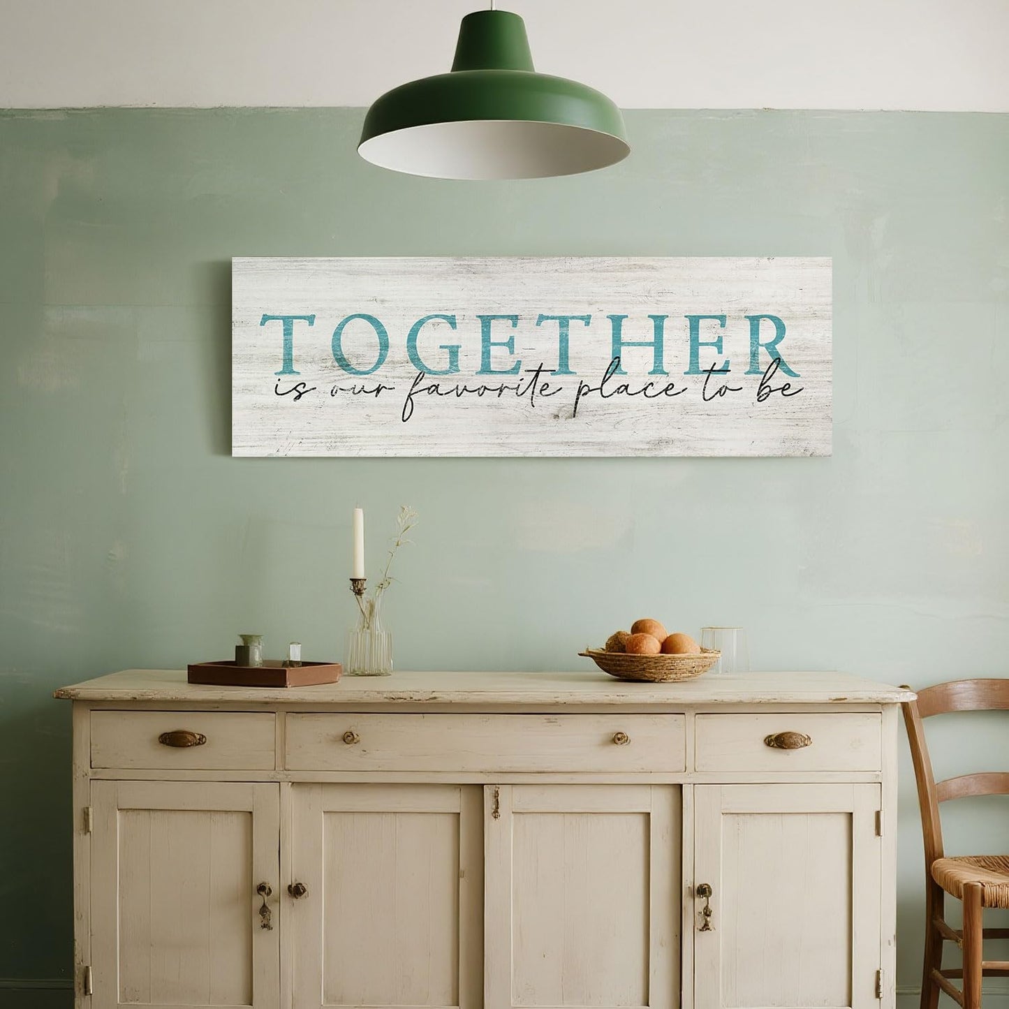 Quotes Wall Decor Enjoy the Little Things Sign Family Wall Signs Canvas Prints Rustic Wooden Wall Art Wood Pictures for Living Room Bedroom Office Home Decor, 6 X 17 Inch Framed